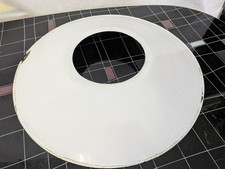 Emaille Lampenschirm Ø 350 mm Weiß für Stalllampe Glaskolbenlampe Emailliert
