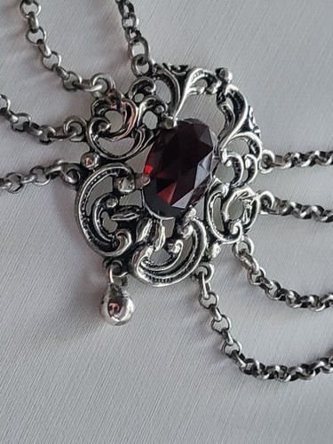 Antikes silber collier mit - collier,