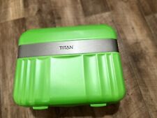 Titan Spotlight Flash Hartschalen Beautycase Schminkkoffer Kosmetikkoffer Grün 