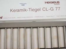 HERAEUS 10 x Keramiktiegel CL-G 77 # 0380