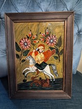 Hinterglasmalerei Heiliger