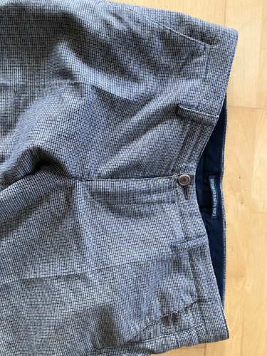 Wollhose braun klein - , kariert