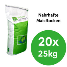 Maisflocken, 20 x 25 kg Sack, Einzelfuttermittel, Hühnerfutter