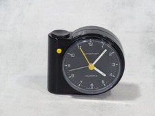 DDR EUROCHRON quartz Wecker, Tischuhr, schwarz - Made in GDR