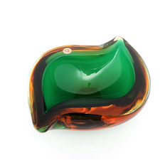 Echte Murano Glas Schale handmade in Italy ca. 20,5x17x7,5cm