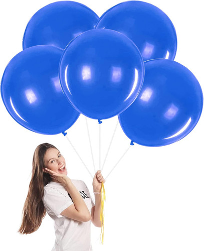 Luftballons blau groß 45cm - luftballons,