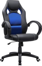 ☆NUR 39€☆Marktpreis 110€,SONGMICS  Bürostuhl,Gaming,Chefsessel,schw.-blau,OBG56L