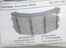 H0 Kaimauer Sandstein Mole Bausatz Artmaster 80.370 neuw. OVP
