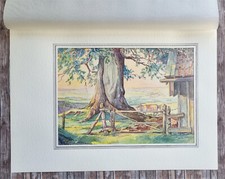 1950 Original Aquarell Josef