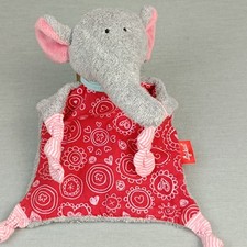 Sigikid Elefant Herz ❤️ Schmusetuch Kuscheltuch Schnuffeltuch Rot Grau Frottee