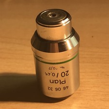 Zeiss 20x /0,45 160/0,17  Plan Mikroskop Objektiv 46 06 32