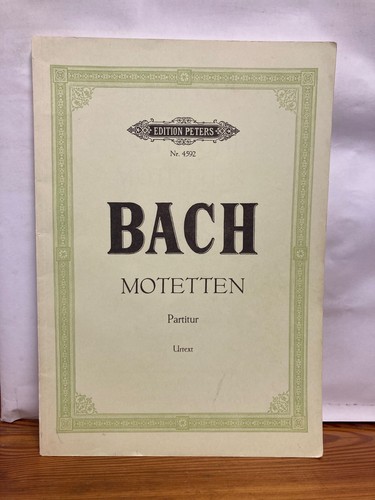 Edition peters 4592 bach - edition,