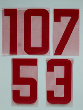 Flock Rückennummer Rot Trikot