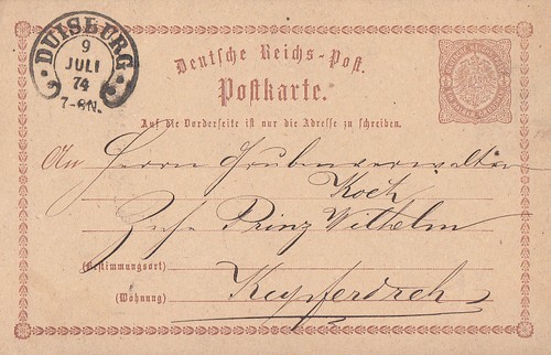 Ganzsache hufeisenstempel - dr,