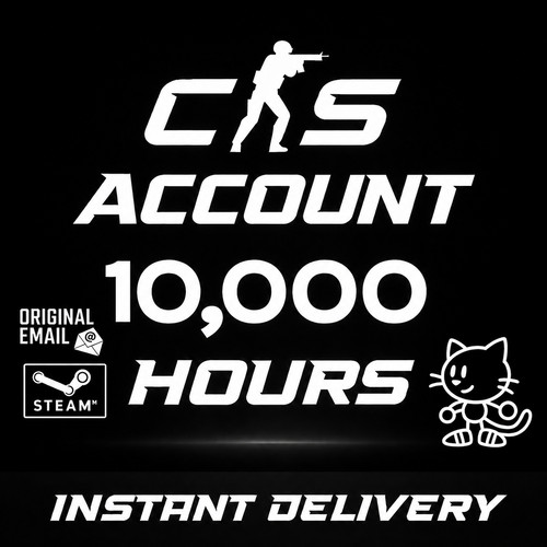 Cs2 steam account 10000 - cs2, hours