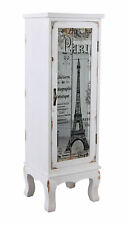 Hochschrank Shabby Chic Säulenschrank Nachtschrank Spiegelschrank Paris Regal