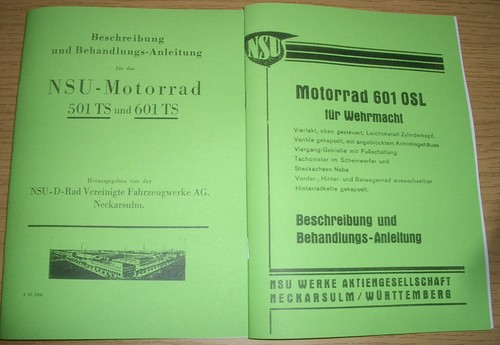 Beschreibung nsu motorräder - beschreibung,