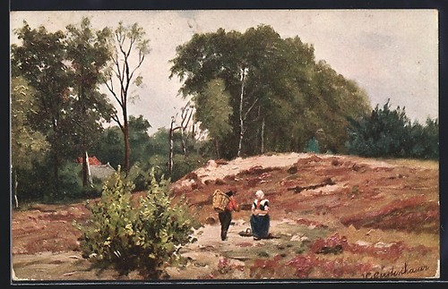 Künstler johan georg - künstler-ak,