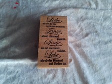 Stempel/Spruch/Liebe/Tanze/Sin