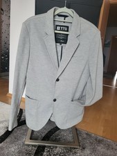 Tom Tailor Blazer Herren Sakko Männer  Jacke Jackett Gr.S Baumwolle Grau