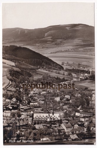 Postkarte blick auf neurode - ak,