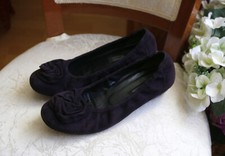 Paul Green toll verspielte Ballerinas Wildleder Gr.4 - 37 Aubergine