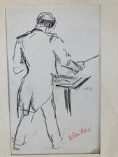 Emil Orlik, Zeichnung, "Erich