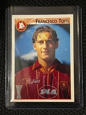 STICKER PANINI FRANCESCO TOTTI ROM # 138 FUSSBALL CUP 1996 ROOKIE TOPLOADER