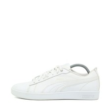 PUMA Damen Clean LTT Sneaker Weiß Leder Low-Top Bequeme Court Star EU 38.5