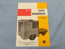 Prospekt Infoblatt Elektro Niederhubwagen Typ EN 151  Bulgarie Machinoexport