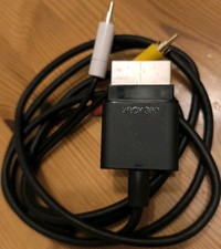 XBOX 360 COMPOSITE TV AV KABEL (CHINCH) + SCART ADAPTER - MICROSOFT - ORIGINAL