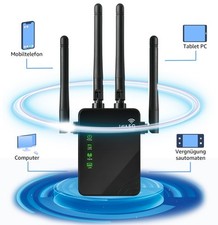 WLAN Repeater Router Range WIFI Signal Verstärker Access Point Booster 1200 Mbps