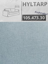 Ikea HYLTARP Bezug für 2er Bettsofa Kilanda blassblau 105.473.30 NEU OVP
