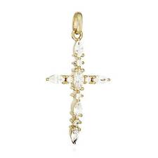Kettenanhänger Kreuz 333 Gelb