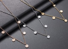 Damen kette mit plättchen - damen,