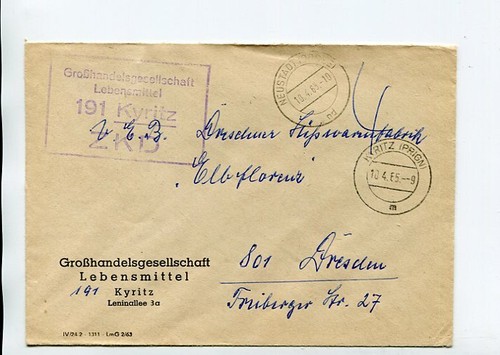 Ddr dienst zkd brief kyritz - dienst,