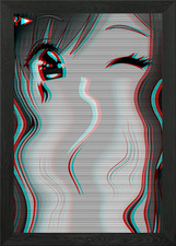 Trauriges Anime Girl Vaporwave