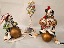 3 Keramikfiguren Clowns