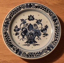 1 Deko Zierteller Wand - blau/weiß - Koninklijke Goedewaagen Blauw Delft Holland