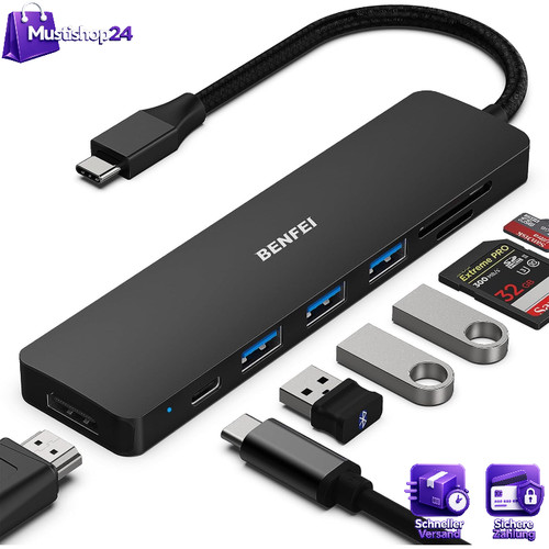 Usb hub 1 multiport - usb-c, 7