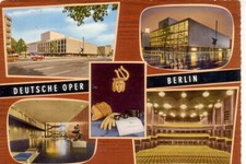 Postkarte :  BERLIN -  Deutsche Oper in der Bismarkstraße    (Kunst & Bild)