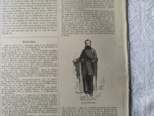RK/IZ 1889 Zeitungsdruck 313 von Monaco Richelieu Katzen Büllesbach Nonnenburg