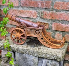 DEKO KANONE LAFETTE GUSSEISEN