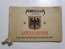 Zigarettenbilderalbum Sammelalbum Abdulla Superb Staatswappen Album vollständig