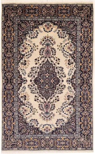 Sarough teppich 195x122 - sarough, weiß