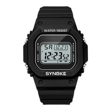 SYNOKE Herren Uhr Digital Outdoor Militär Sportuhr Wasserdicht Leuchtend Retro