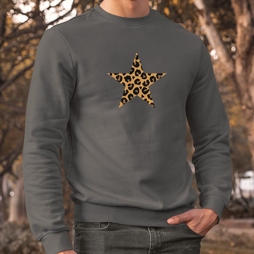 Sweatshirt leopardenmuster - sweatshirt,