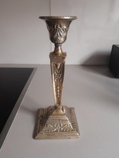 Antik Kerzenständer Messing Jugendstil Widderkopf Empire 24 cm  Golden Kerze