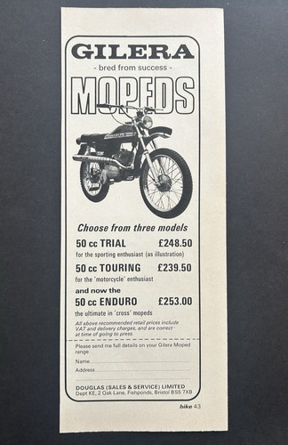 Gilera 50cc trial motorrad - gilera,