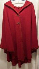 Cape Mantel Damen Rot mit